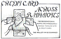 Credit Card Across Banknotes