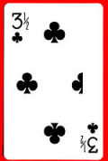 3 1/2 of Clubs (Bicycle)