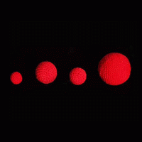 1" Crochet Ball (Red) by Uday