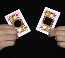 Square-Circle Card Transformation