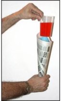 Comedy Glass in Paper Cone
