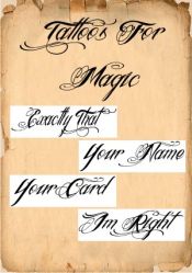 Words Sample Pack Tattoos