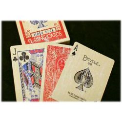 Faded Rider Back Red Bicycle Deck- Limited Edition