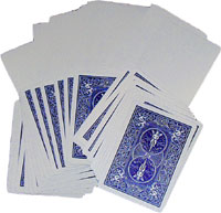 Blank Face Bicycle Deck Blue Back
